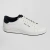 Baskets basses en cuir blanc