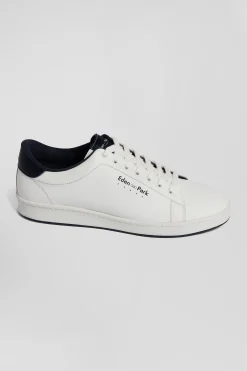 Baskets basses en cuir blanc