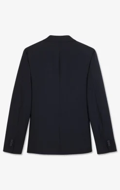 Blazer bleu foncé détails noeud en relief