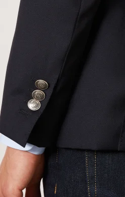 Blazer bleu marine 100 % laine