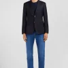 Blazer bleu marine slim fit 100 % laine