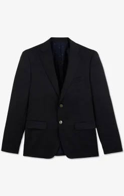 Blazer bleu marine slim fit 100 % laine