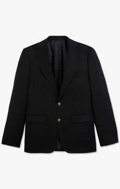Blazer noir 100 % laine