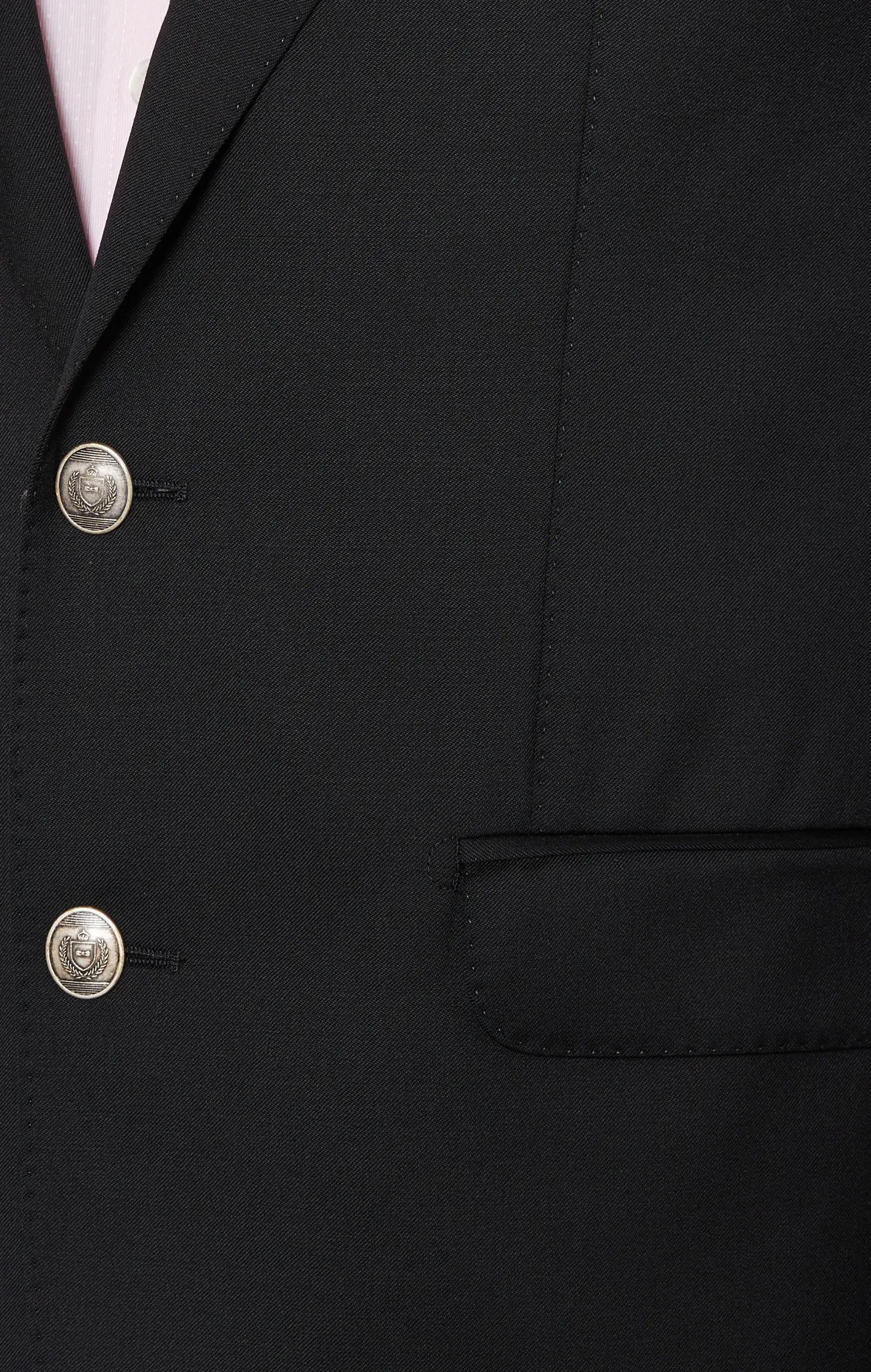 Blazer noir 100 % laine