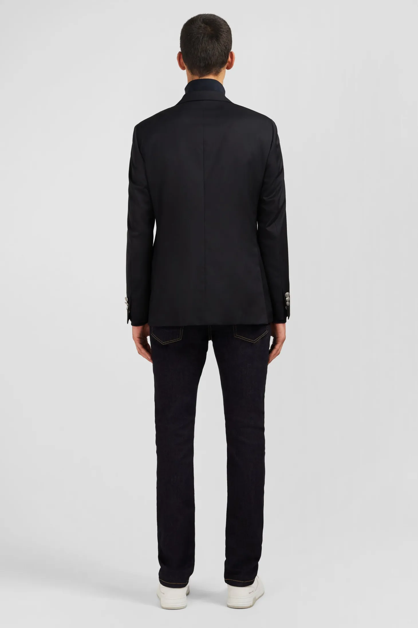 Blazer noir 100 % laine