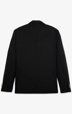 Blazer noir slim fit 100 % laine