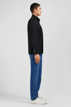 Blazer noir slim fit 100 % laine