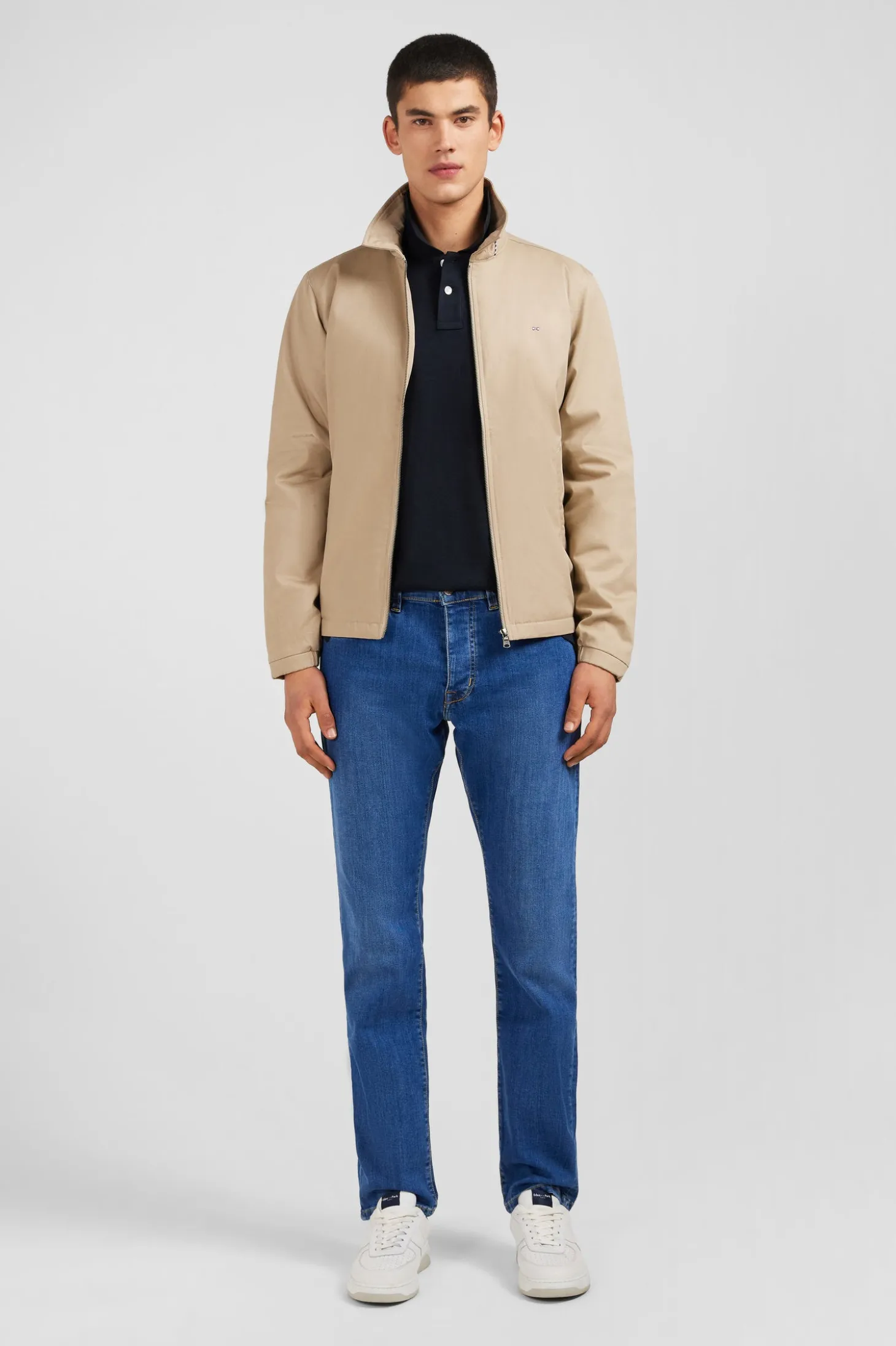 Blouson beige rembourré