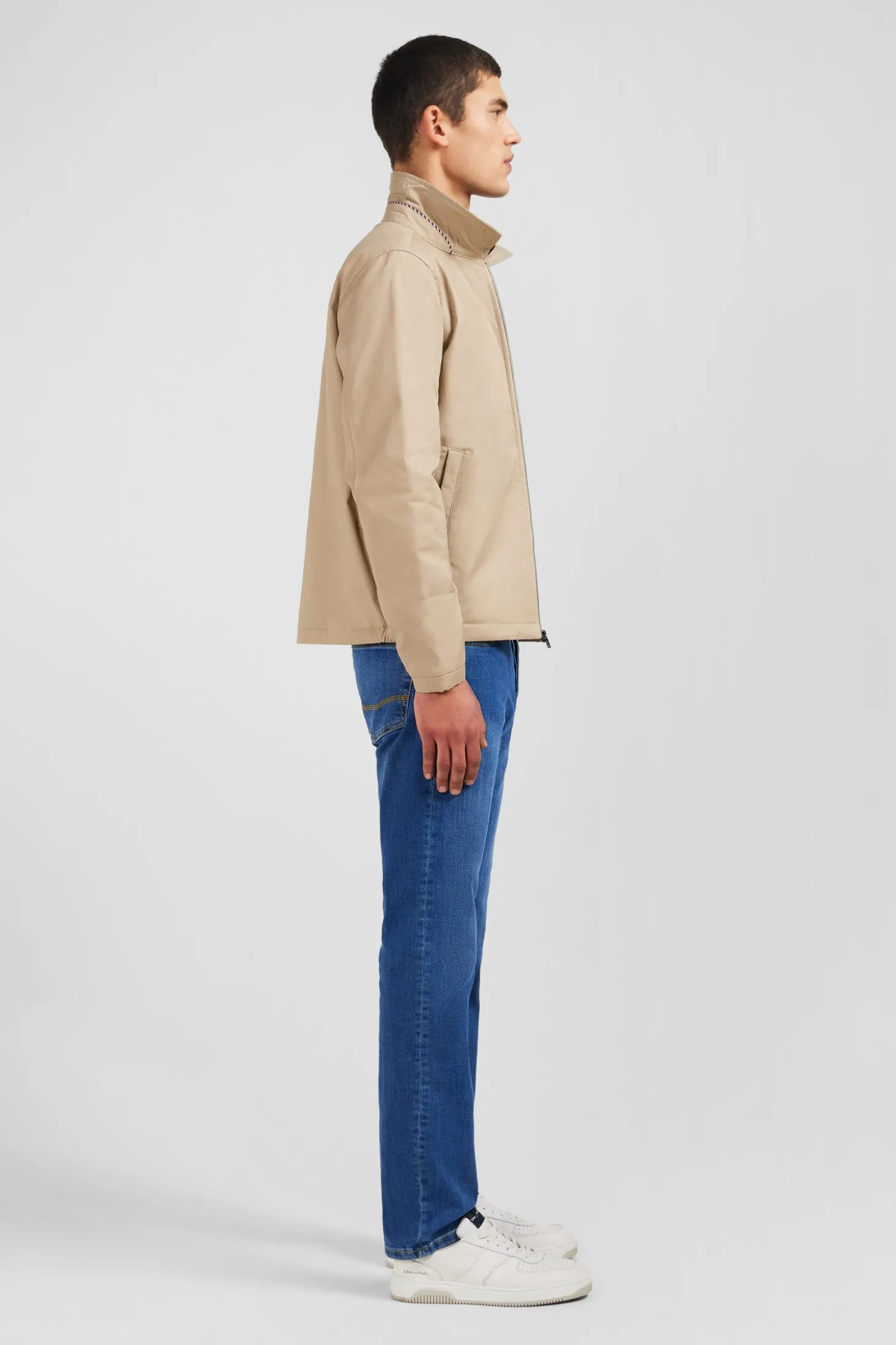 Blouson beige rembourré