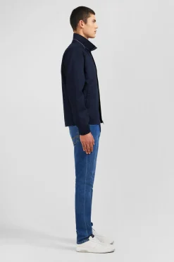 Blouson bleu foncé rembourré
