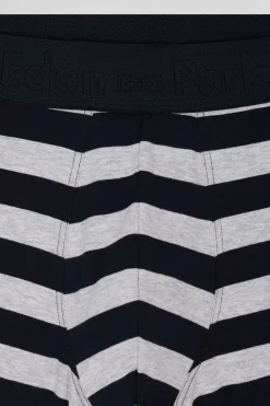 Boxer cerclé en coton stretch gris