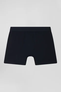 Boxer colorblock en coton stretch bordeaux