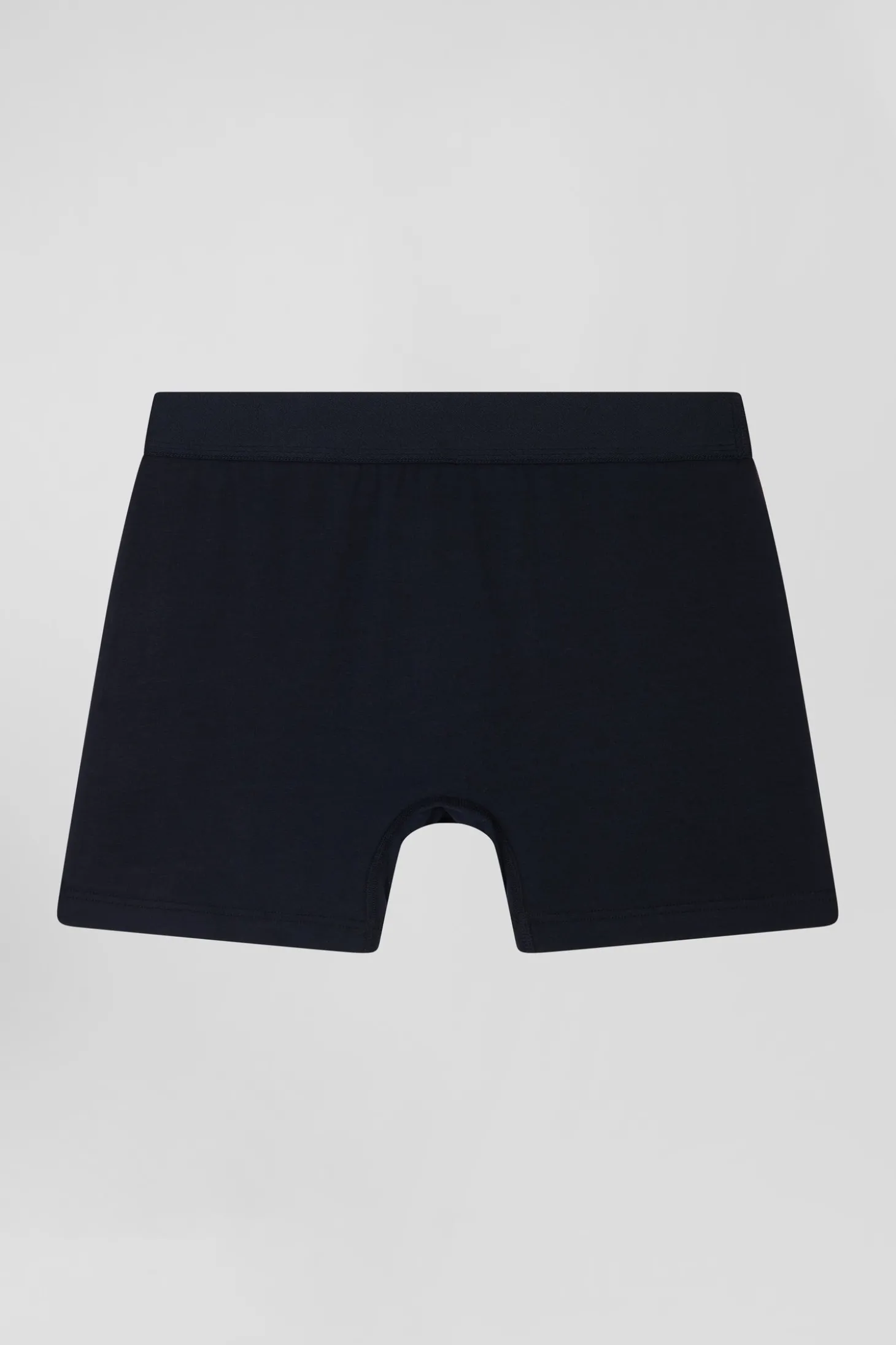 Boxer colorblock en coton stretch bordeaux