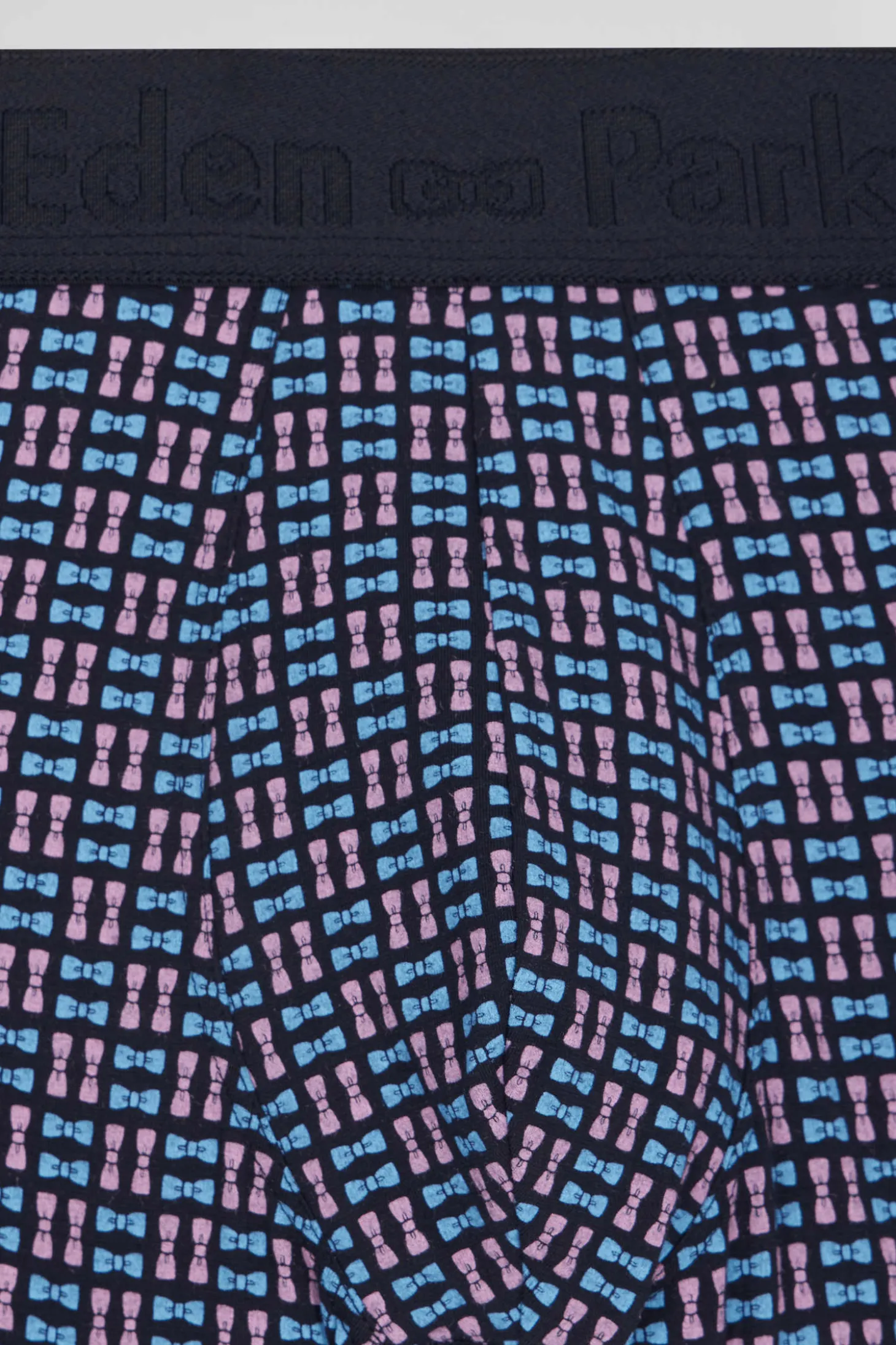 Boxer en coton stretch à micro-motifs rose