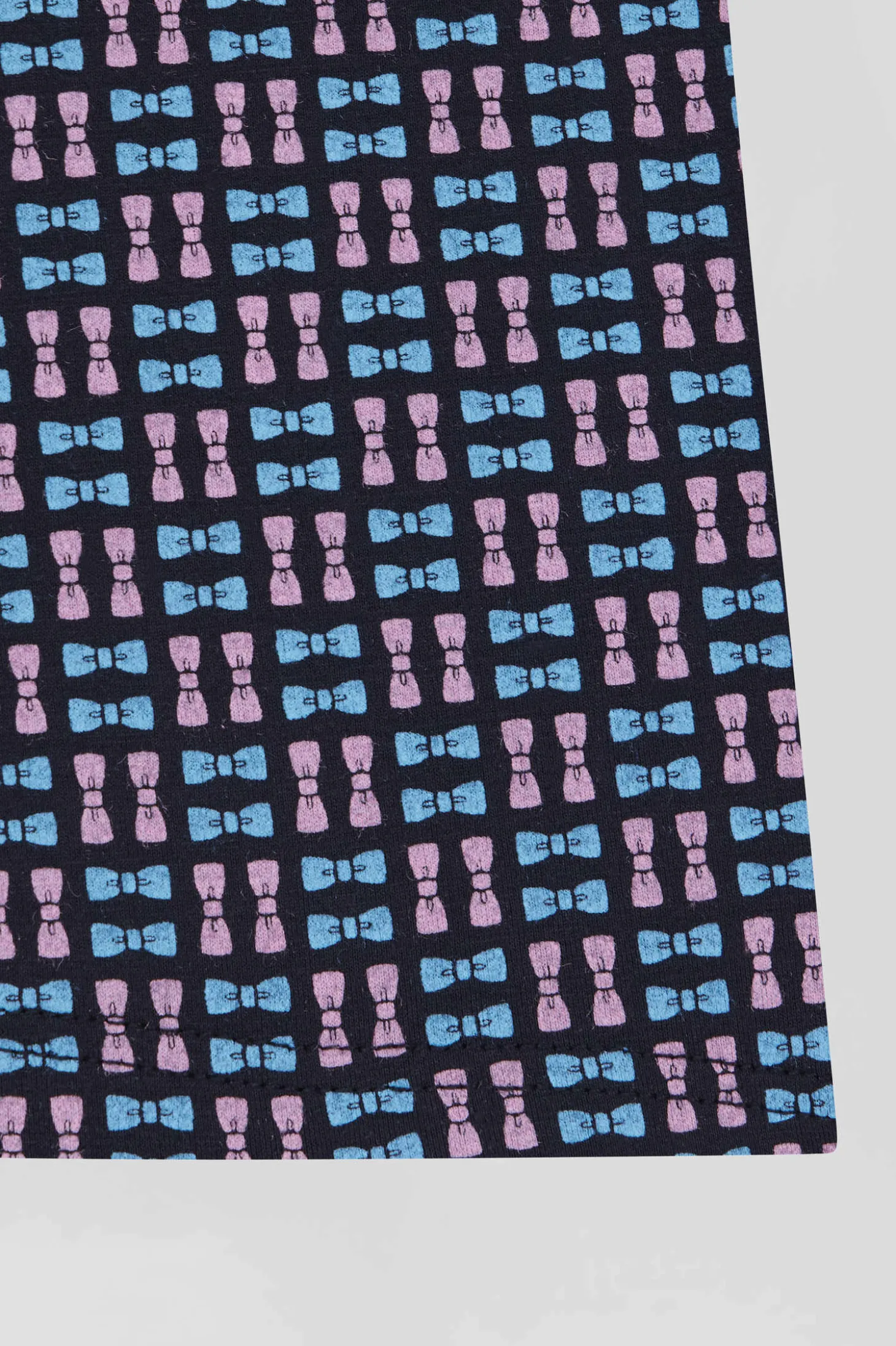 Boxer en coton stretch à micro-motifs rose