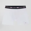 Boxer en coton stretch blanc