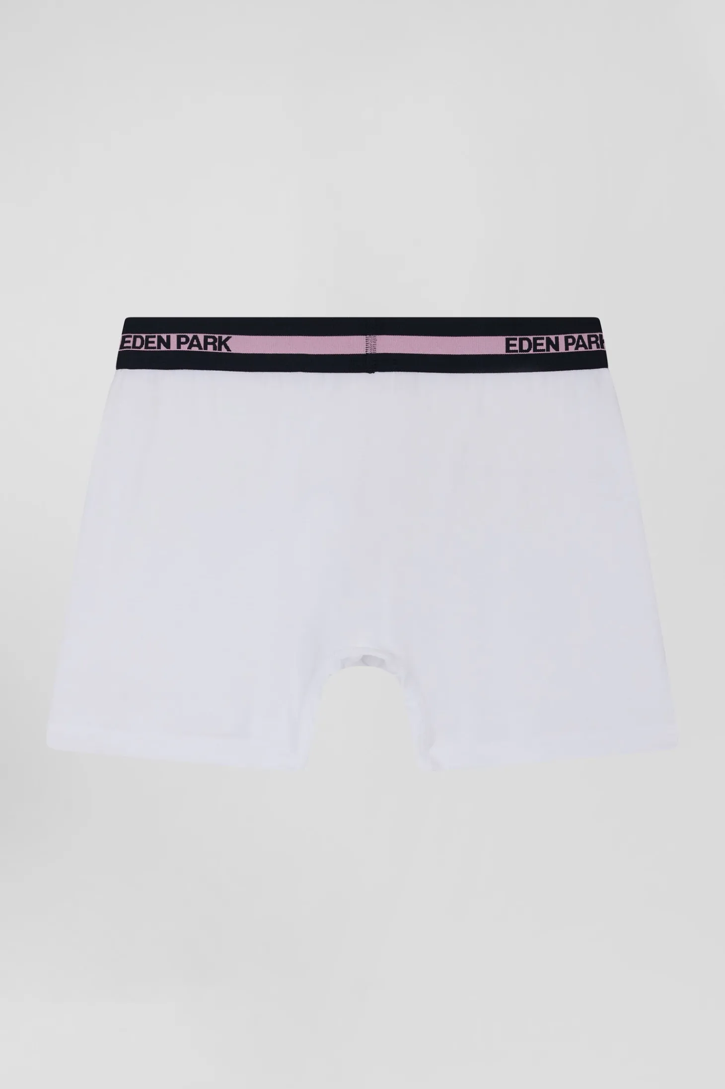 Boxer en coton stretch blanc