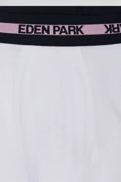 Boxer en coton stretch blanc