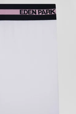 Boxer en coton stretch blanc