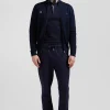 Cardigan zippé en coton bleu marine coupe Regular badge gomme détails XV de France tricolore