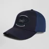 Casquette bicolore en coton bleu foncé
