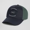 Casquette bicolore en coton vert