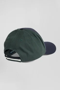Casquette bicolore en coton vert