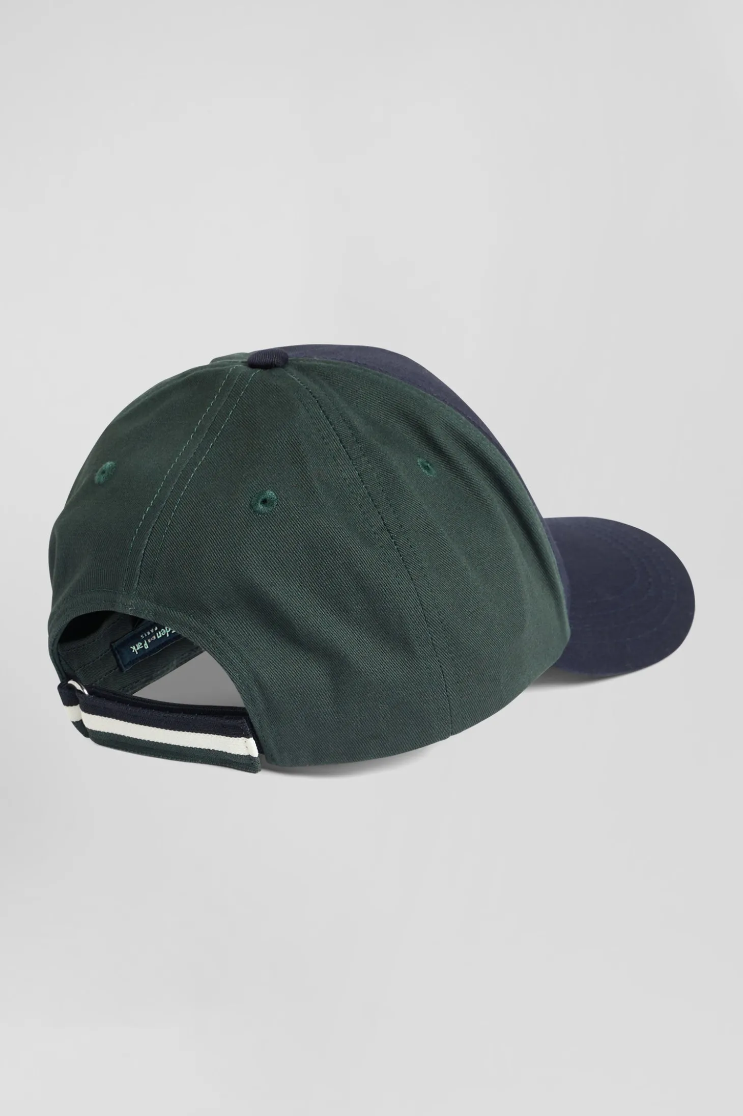 Casquette bicolore en coton vert