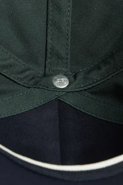 Casquette bicolore en coton vert
