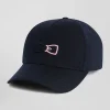 Casquette bleu marine broderie nœud papillon
