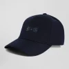 Casquette bleu marine emblème nœud papillon