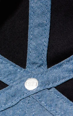 Casquette bleu marine unie en coton