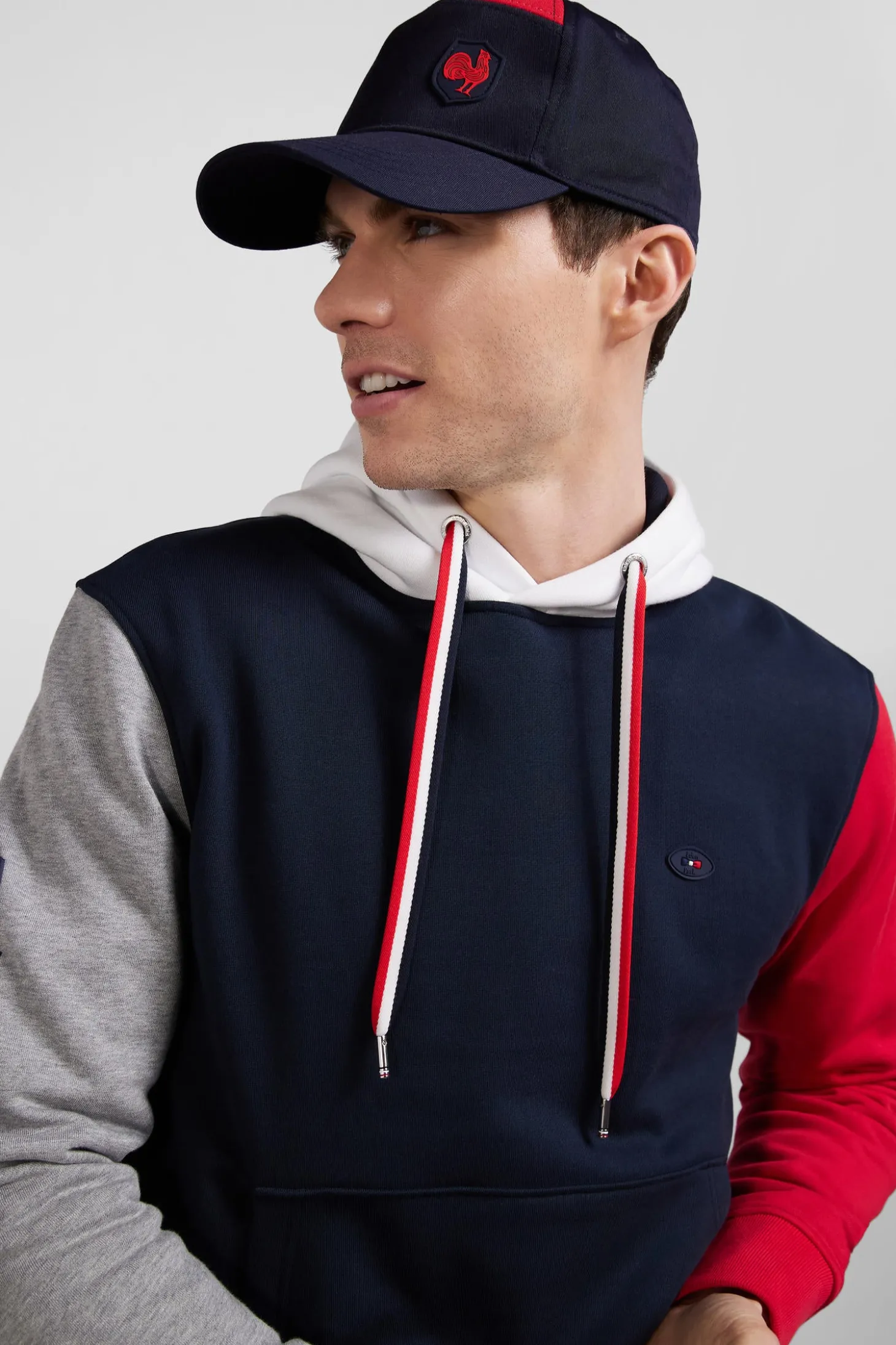 Casquette en coton bleu marine XV de France