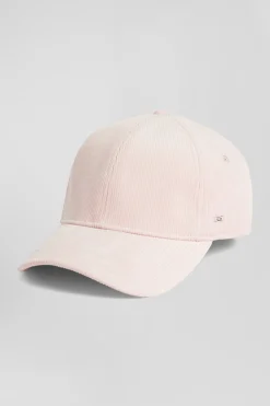 Casquette en coton stretch rose
