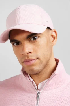 Casquette en coton stretch rose