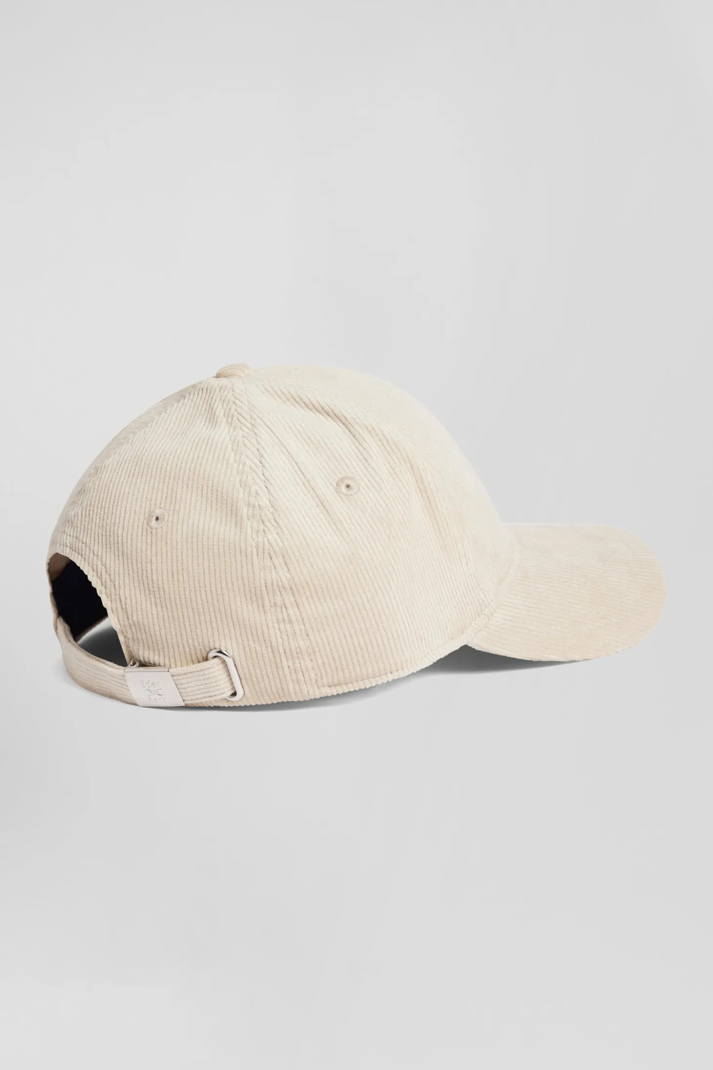 Casquette en velours côtelé écrue
