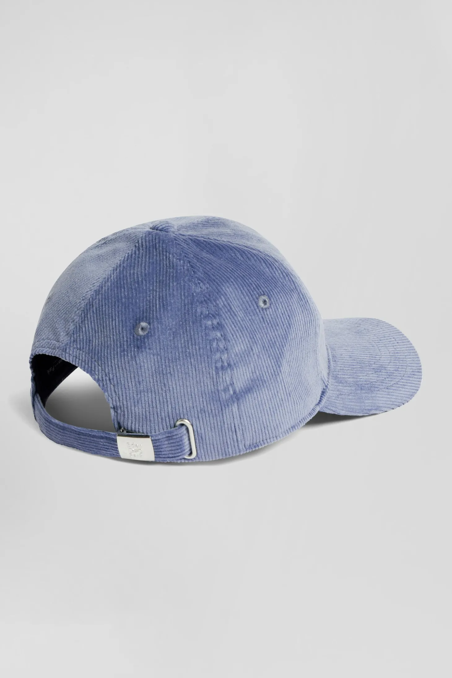 Casquette en velours côtelé bleue