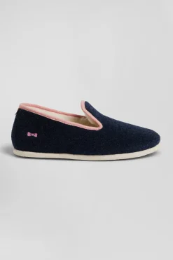 Charentaises bleu marine Chausse Mouton X Eden Park - Femme