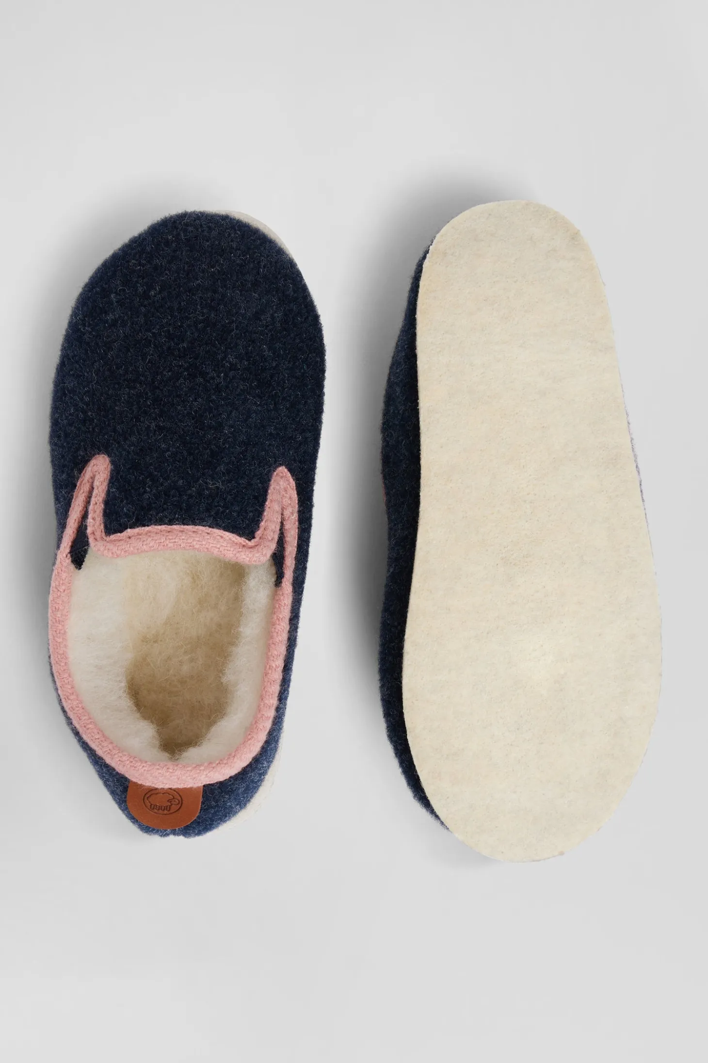 Charentaises bleu marine Chausse Mouton X Eden Park - Enfant