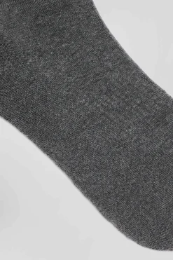 Chaussettes en coton stretch gris anthracite Eden Park