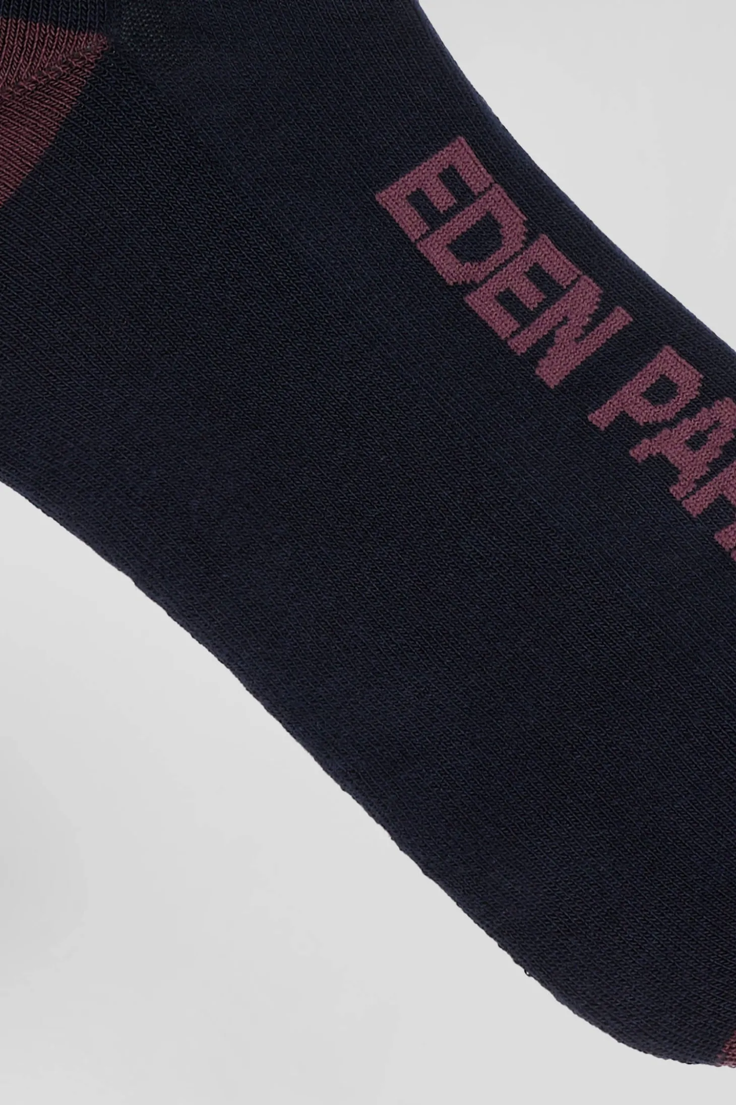 Chaussettes en coton stretch rayées bleu marine