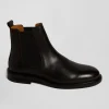 Chelsea boots en cuir marron