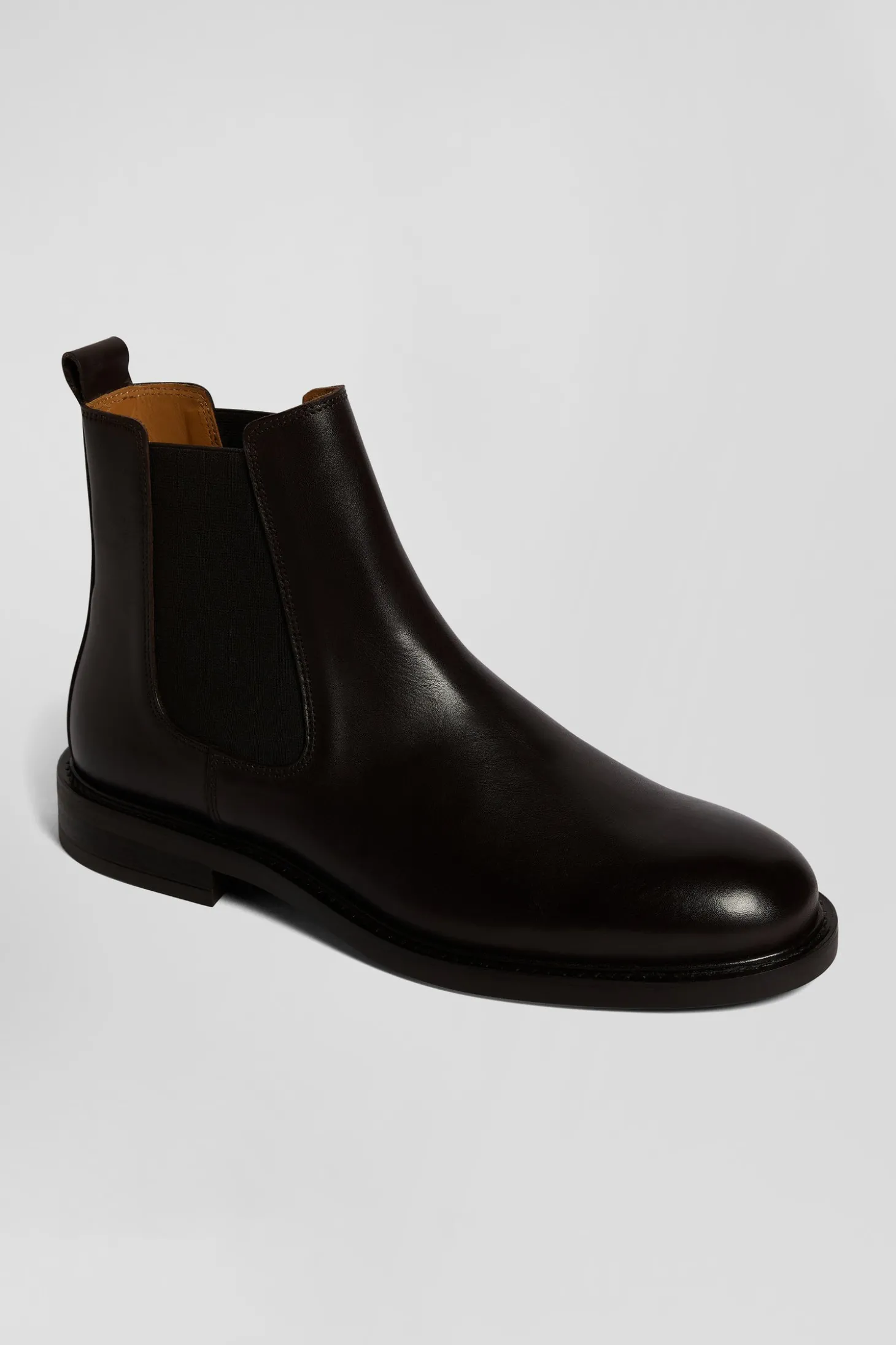 Chelsea boots en cuir marron