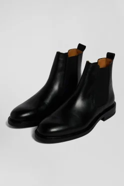Chelsea boots en cuir noir