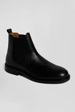 Chelsea boots en cuir noir