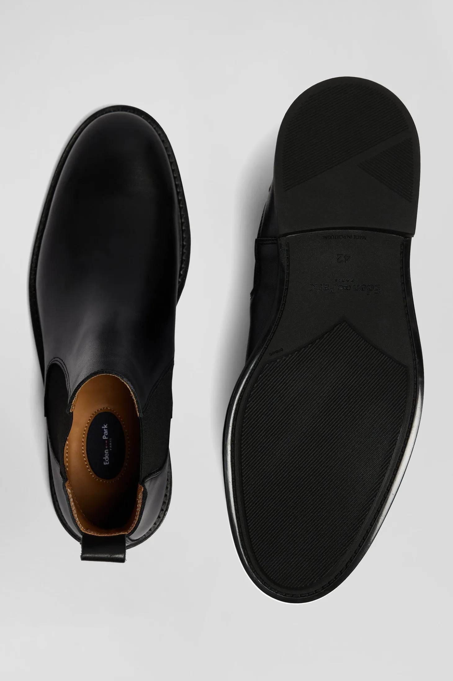 Chelsea boots en cuir noir