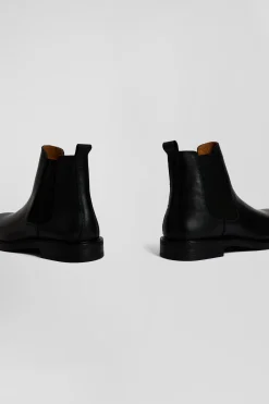 Chelsea boots en cuir noir