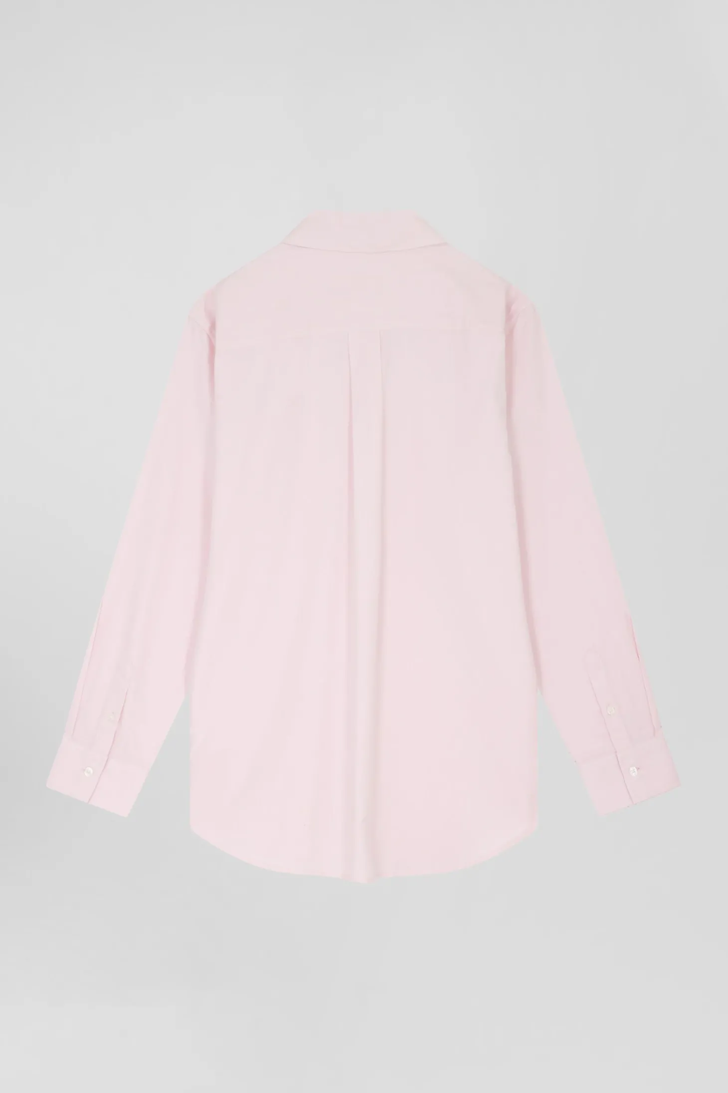Chemise à carreaux en coton rose à poches plaquées coupe Relaxed