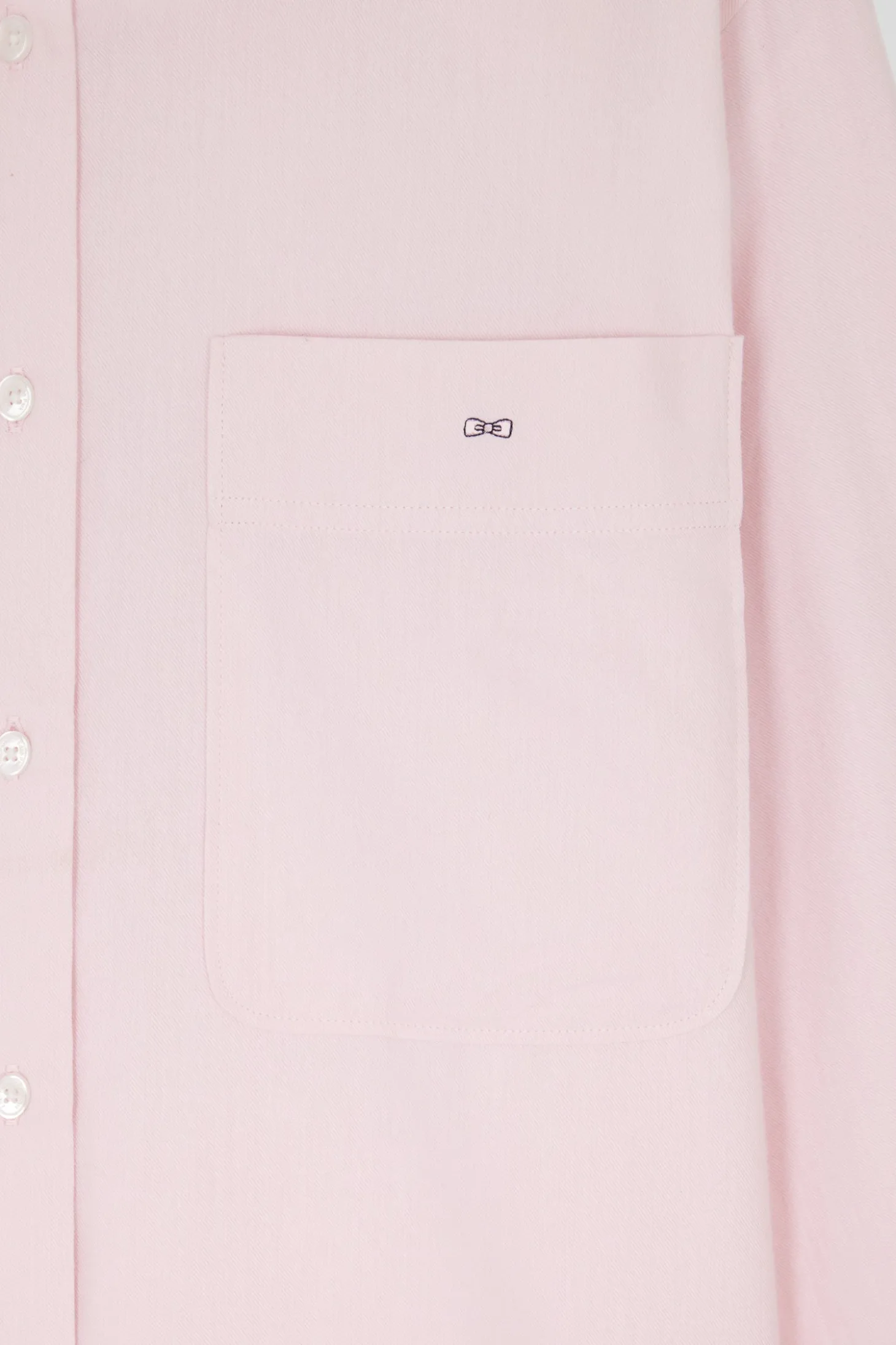Chemise à carreaux en coton rose à poches plaquées coupe Relaxed