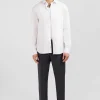 Chemise blanche slim en popeline stretch
